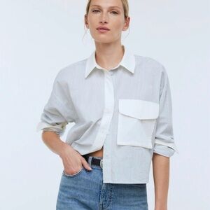 Madewell Button Up Striped Shirt